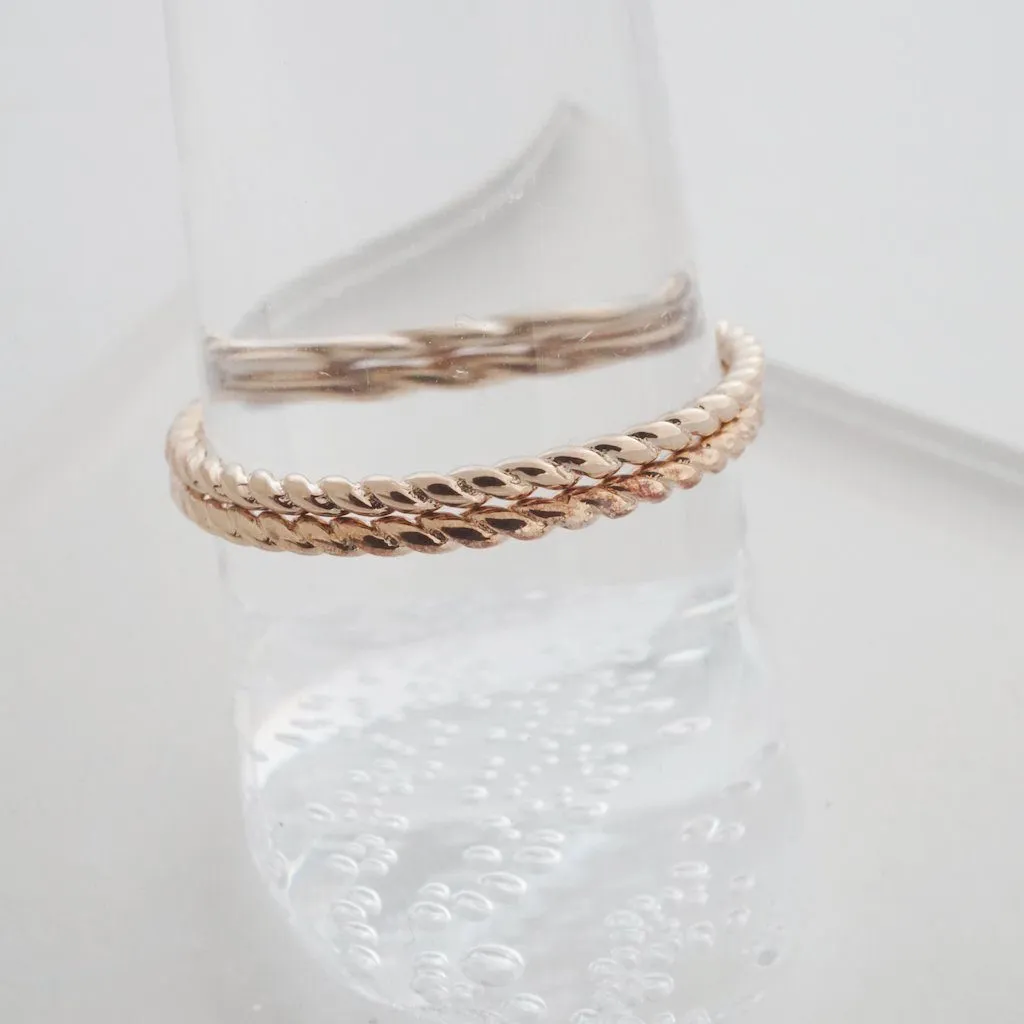 Twisted Rope Rings