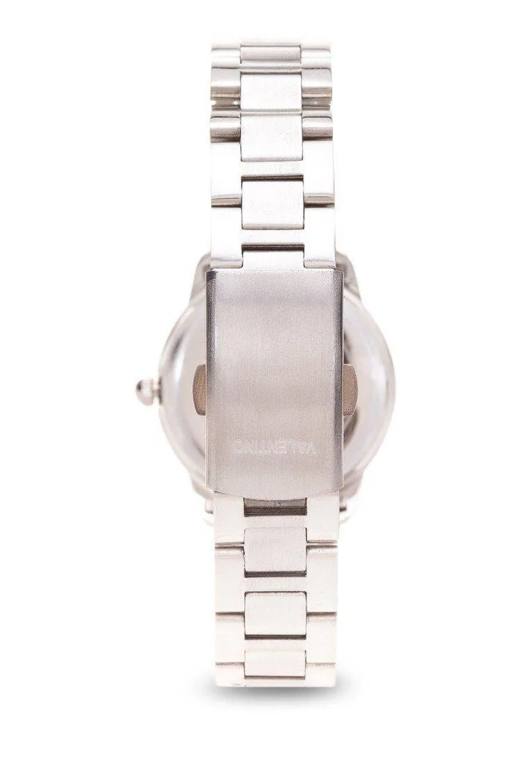 Valentino 20121912-Blue Dial Stainless Strap Watch For Women