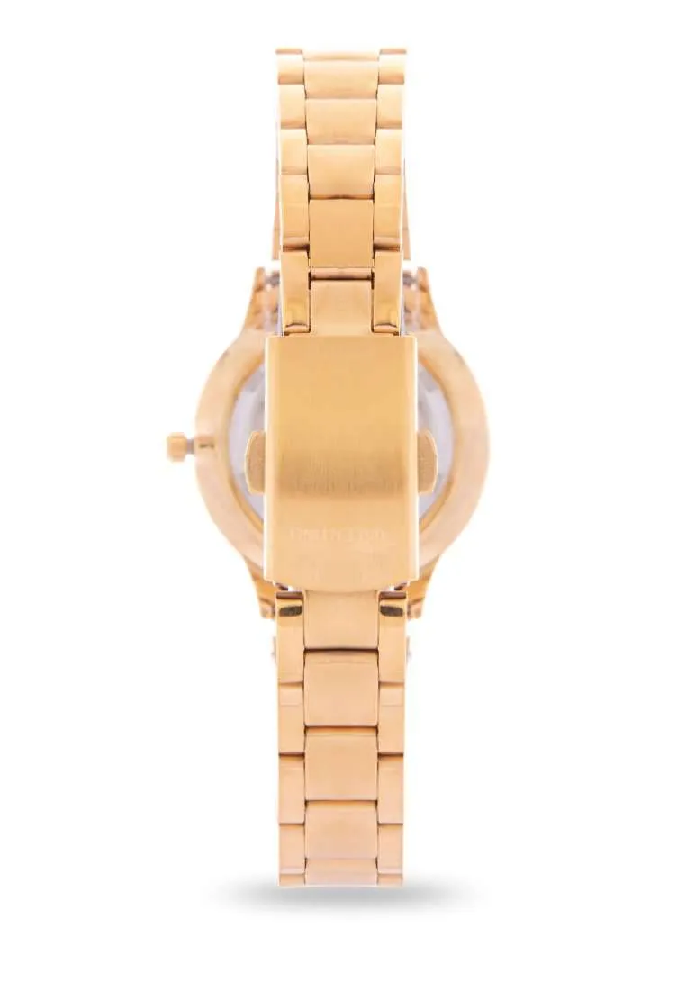 Valentino 20122197-WHITE DIAL Gold Strap Watch for Women