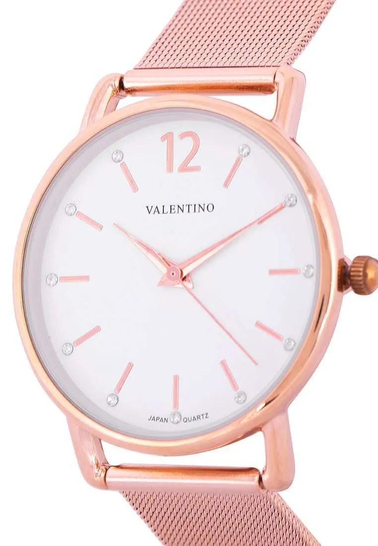 Valentino 20122228-WHITE DIAL Stainless Steel Watch for Women