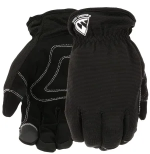 West Chester 96156BK-XL Winter Gloves, Unisex, XL, Saddle Thumb, Elastic, Slip-On Cuff, Black :PR: QUANTITY: 1