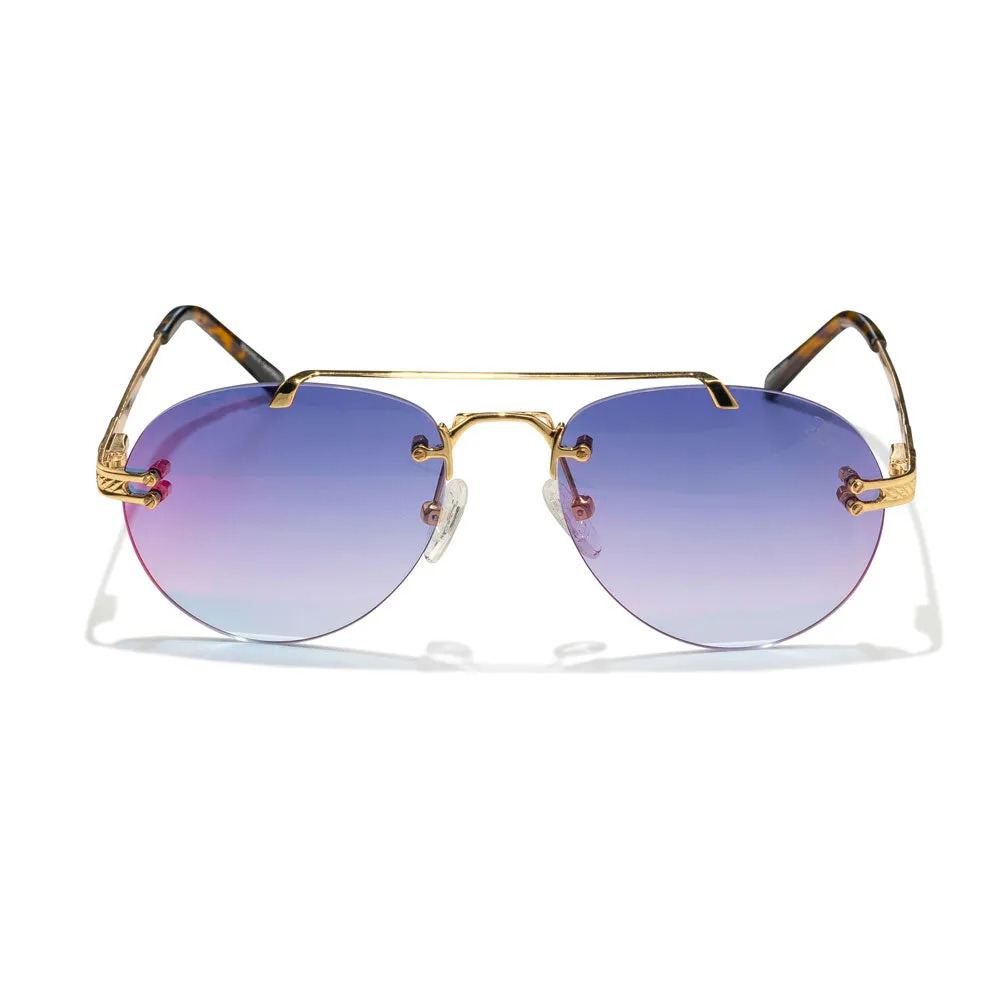 Women's Helios Aviator Frameless Sunglasses