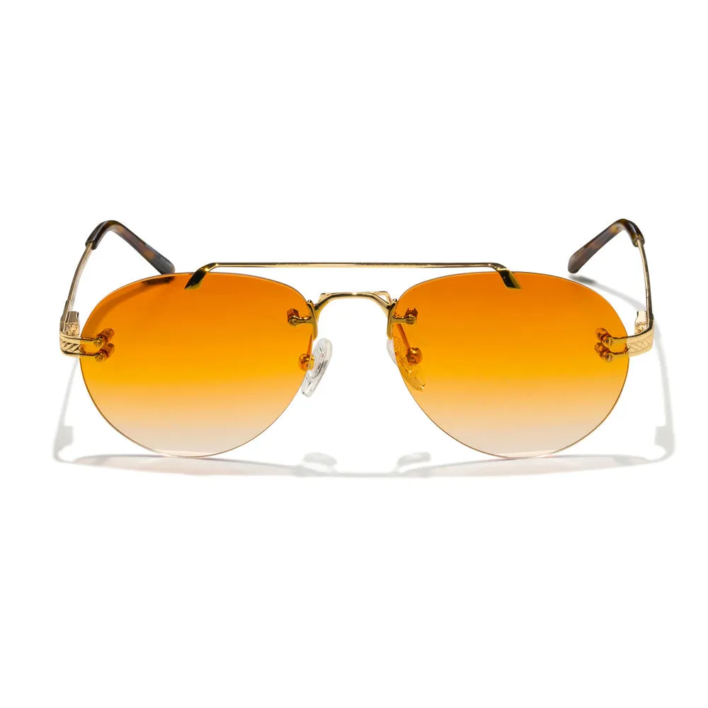 Women's Helios Aviator Frameless Sunglasses