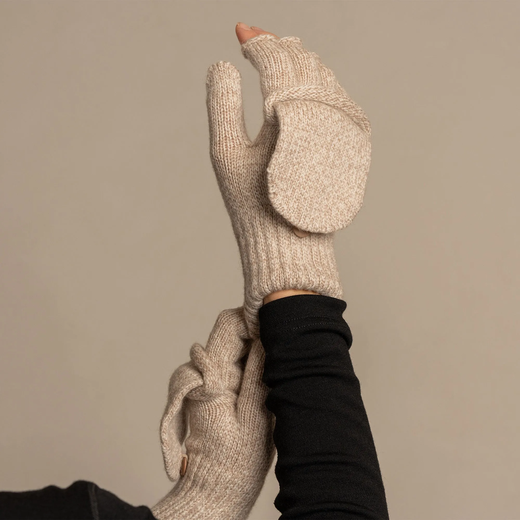 Women's Knit Convertible Gloves Merino