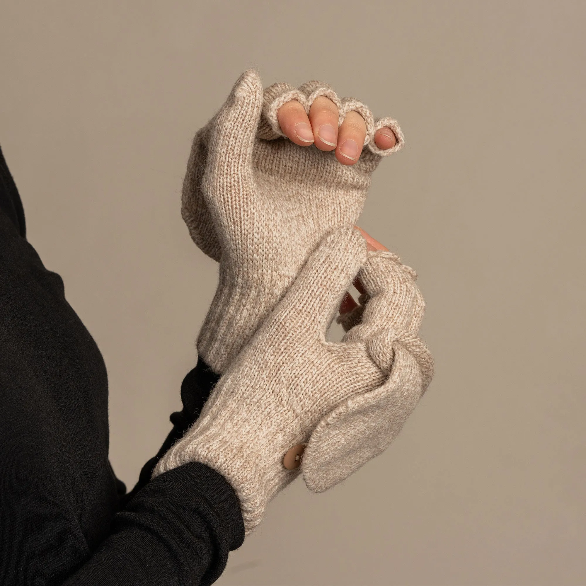 Women's Knit Convertible Gloves Merino