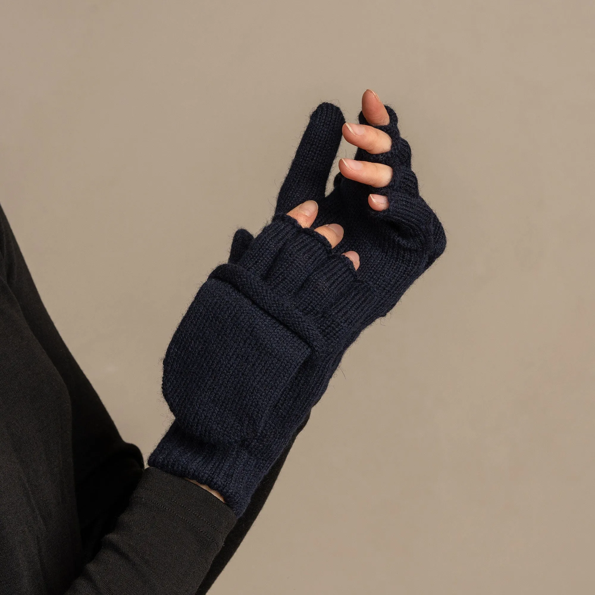 Women's Knit Convertible Gloves Merino