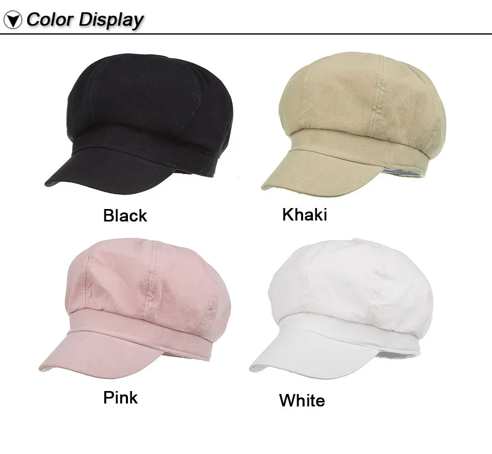 Women's Solid color Beret Bonnet Caps Winter Warm Hat Cap